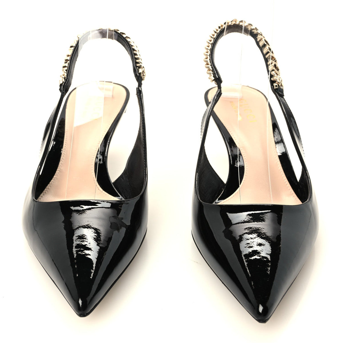 Patent Signoria 35mm Slingback Pumps 37.5 Black