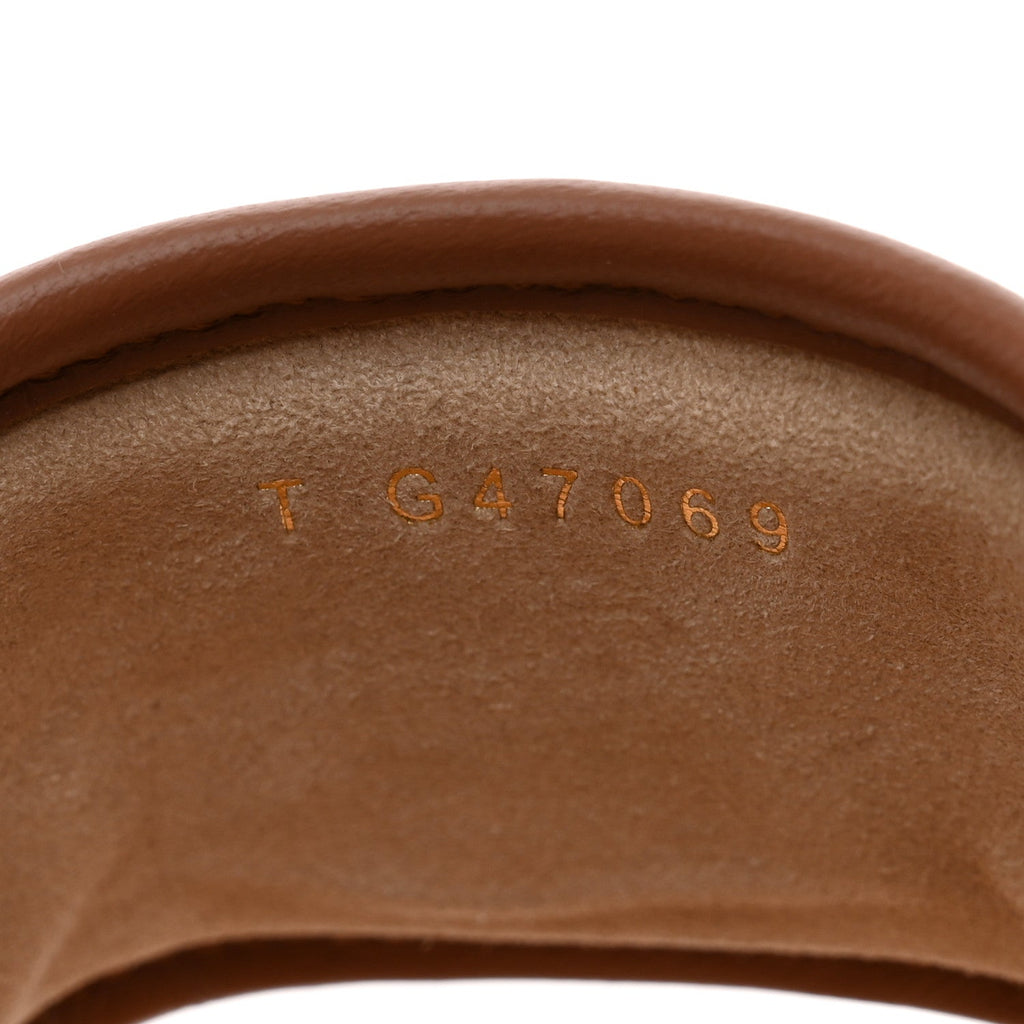 Raffia Lambskin CC Mules 38.5 Beige Brown