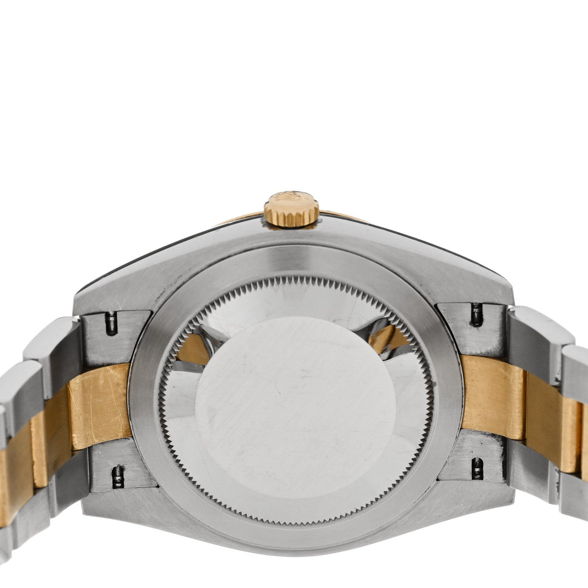 Stainless Steel 18K Yellow Gold 41mm Oyster Perpetual Datejust Watch Black 126333
