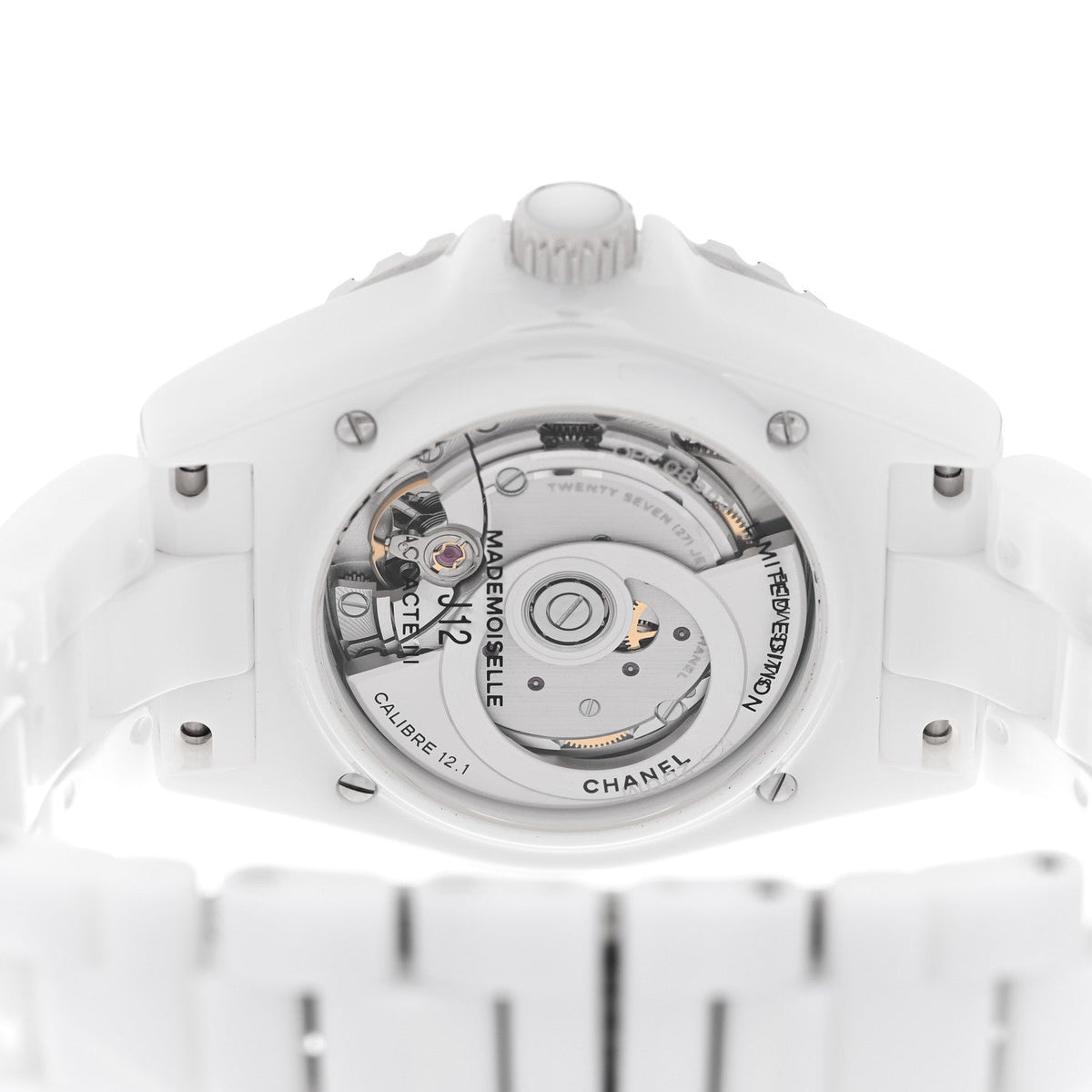 Stainless Steel Ceramic 38mm J12 Limited Edition Mademoiselle La Pausa Automatic Watch White