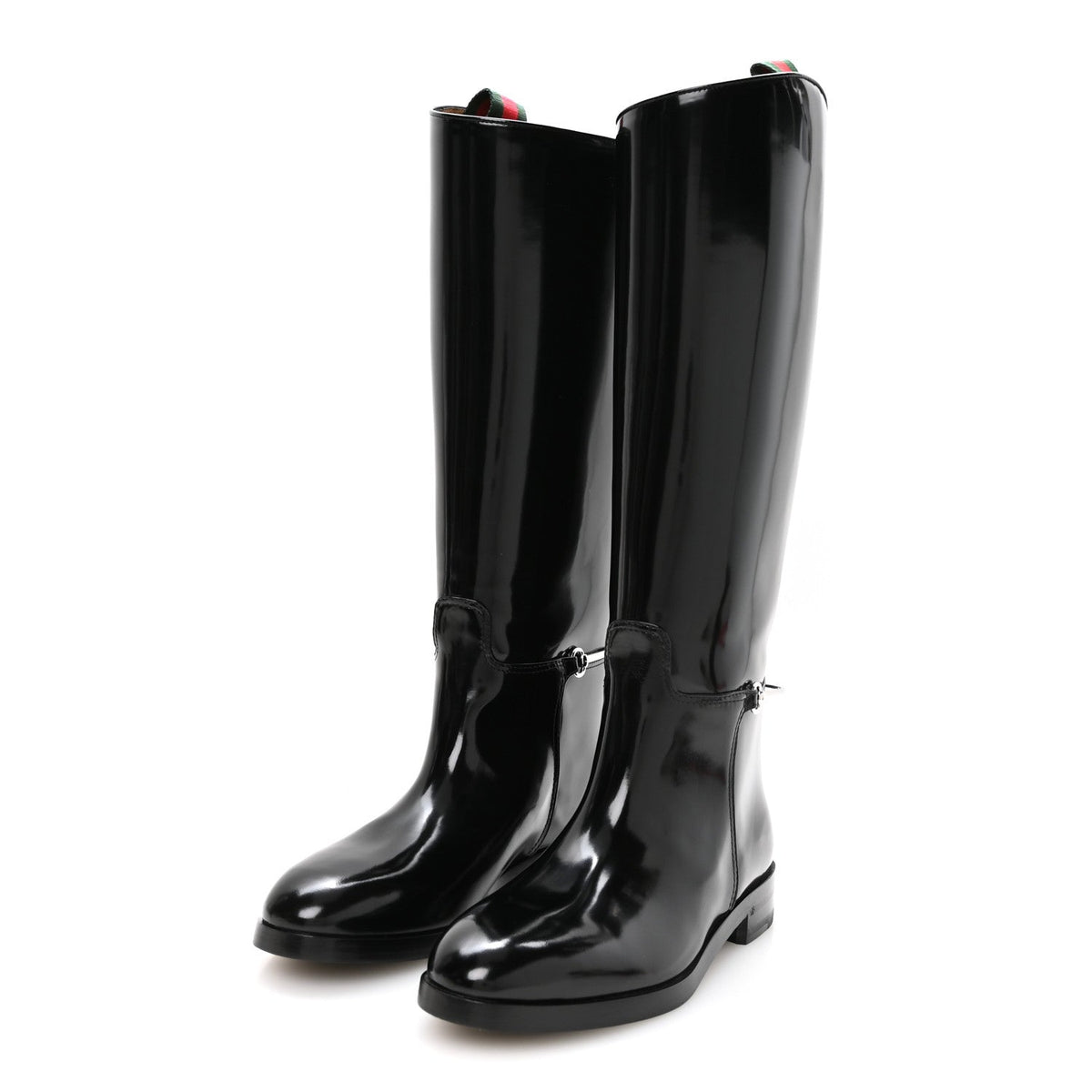 Brushed Calfskin Michelangelo Slim Horsebit Riding Boots 38 Luscious Green