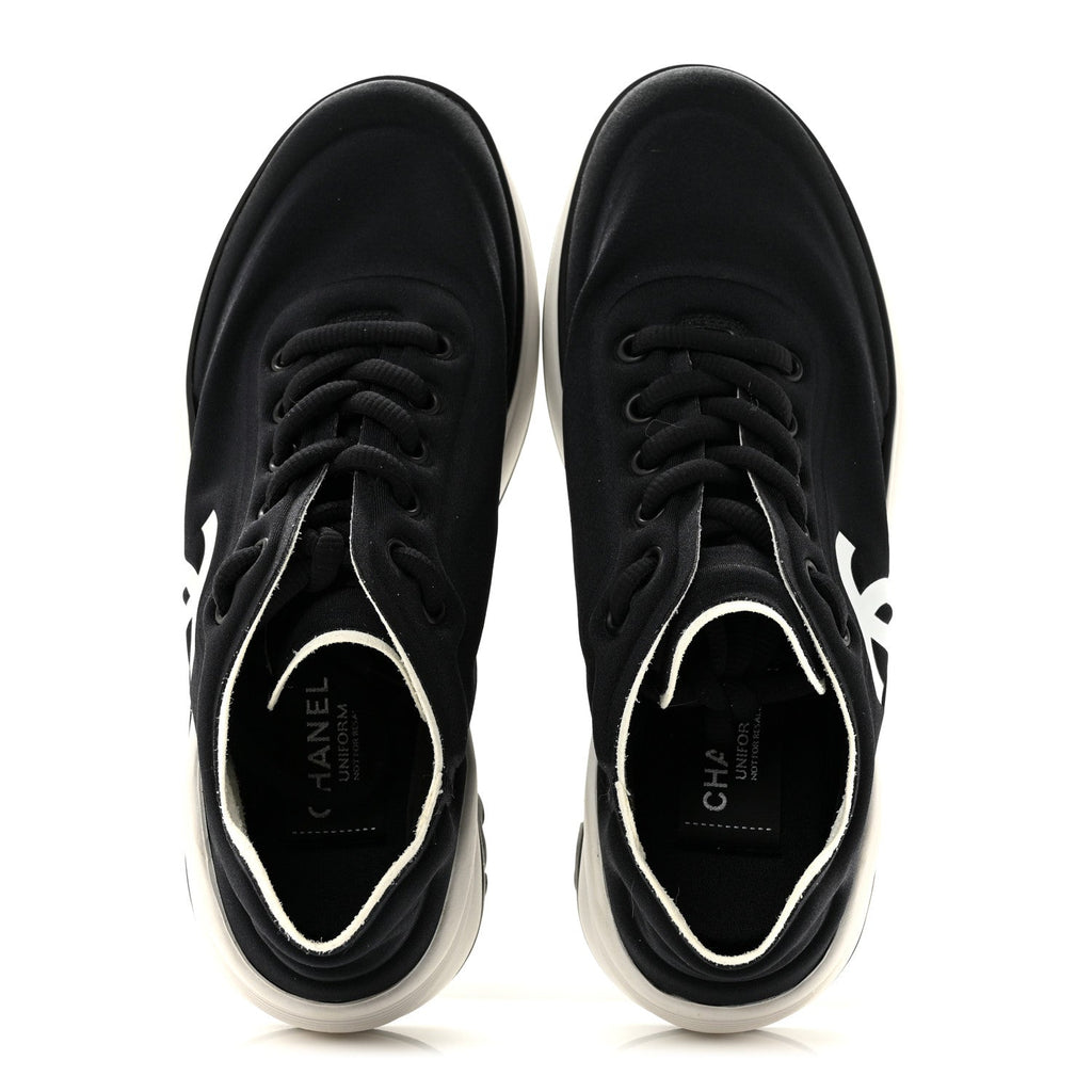 Mesh Lycra Thermoplastic Mens Sneakers 36 Black