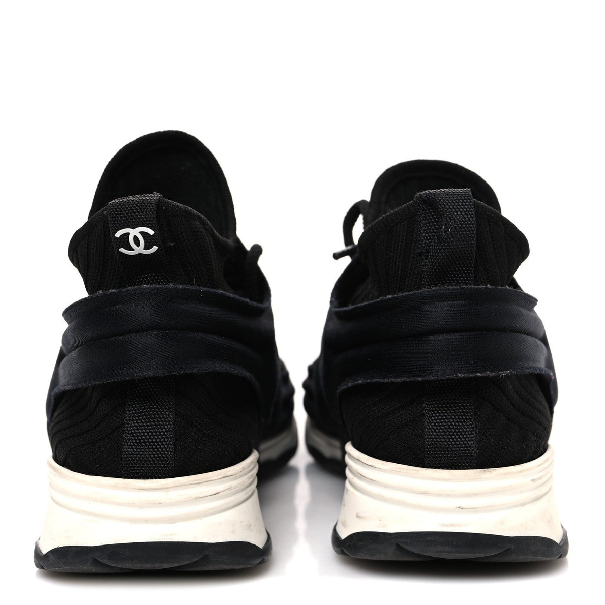 Stretch Fabric CC Sneakers 36 Black