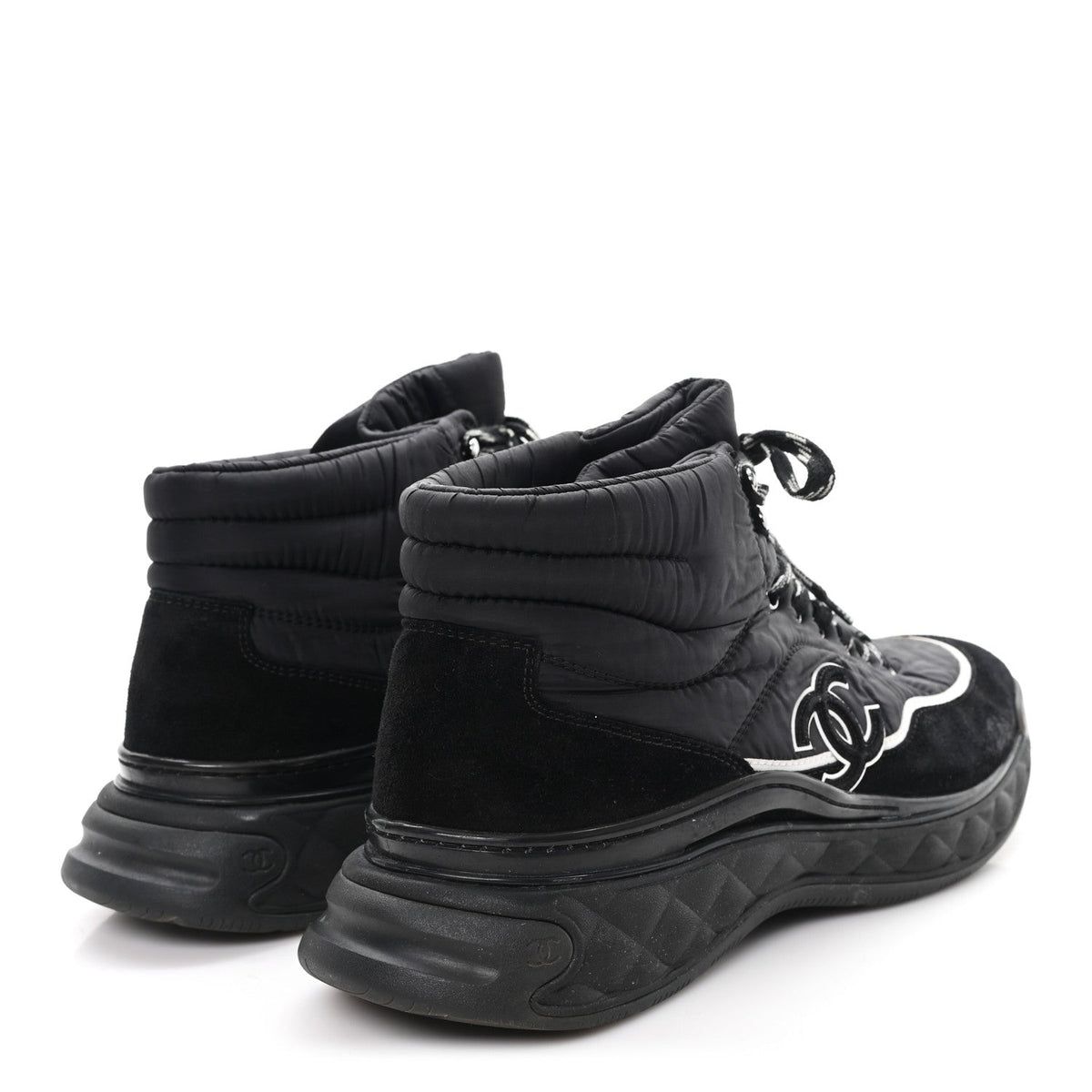 Fabric Suede Mens CC Sneakers 44 Black
