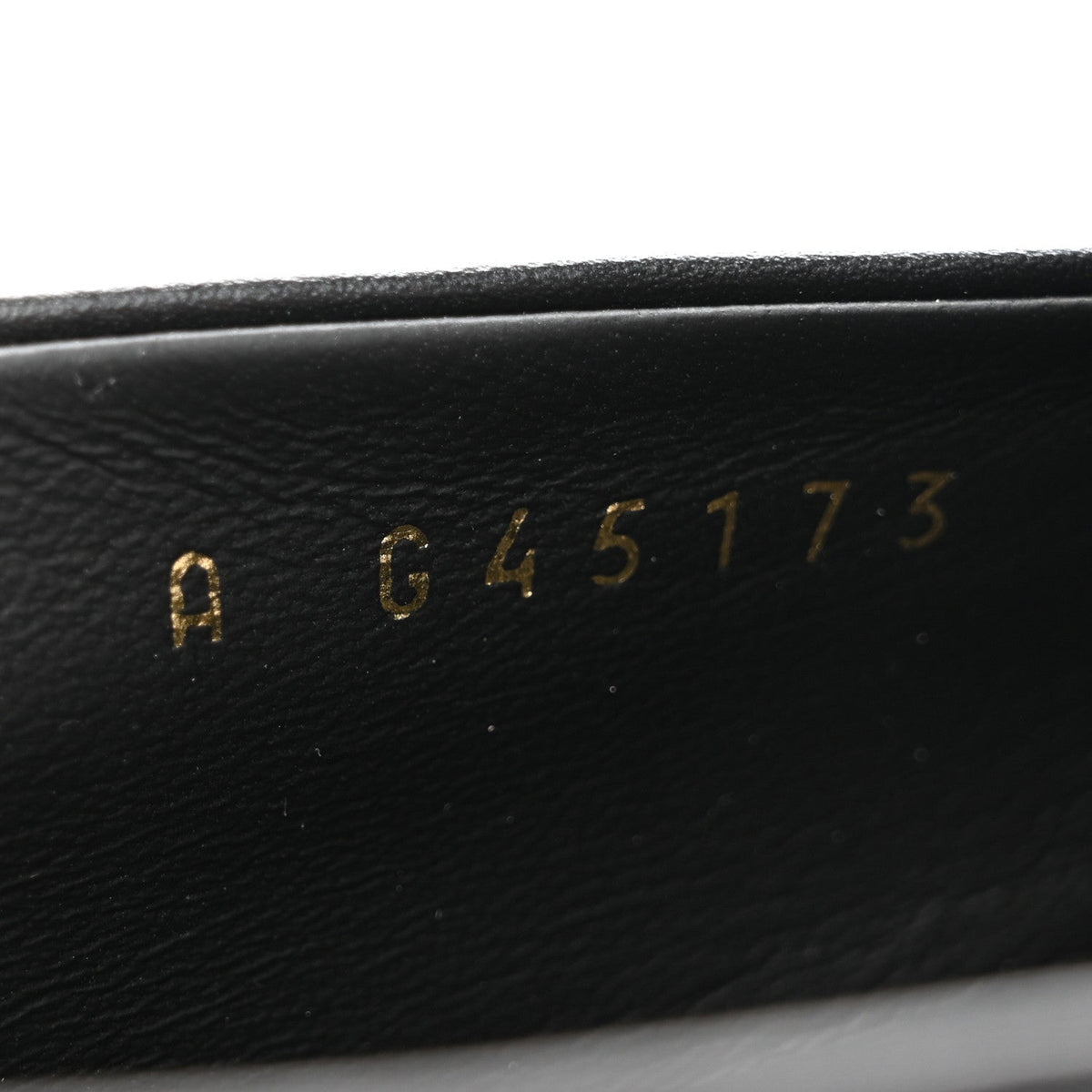 Shiny Calfskin Metal CC Mocassin Loafers 38.5 Black
