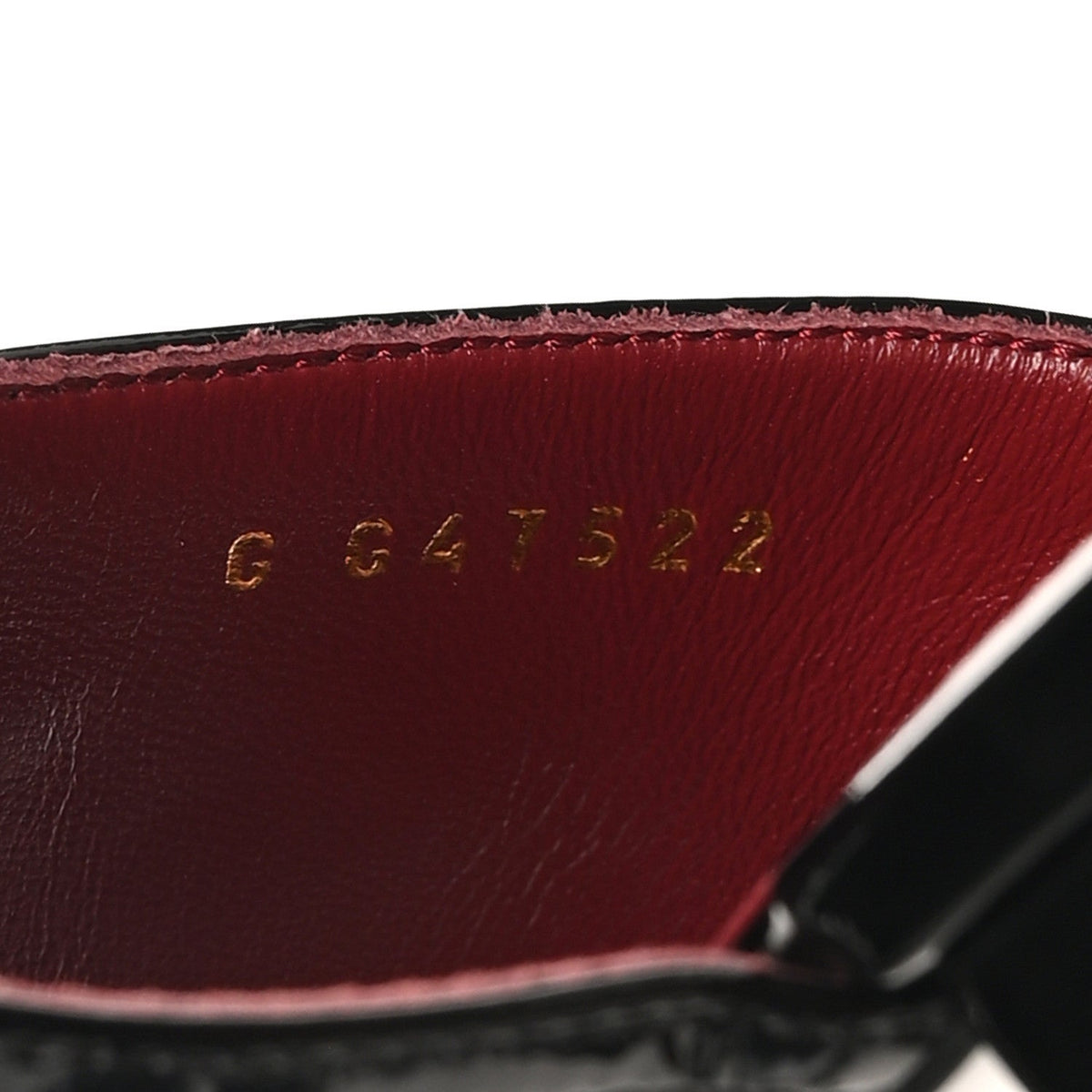 Lambskin Patent Calfskin CC Thong Sandals 37 Burgundy Black