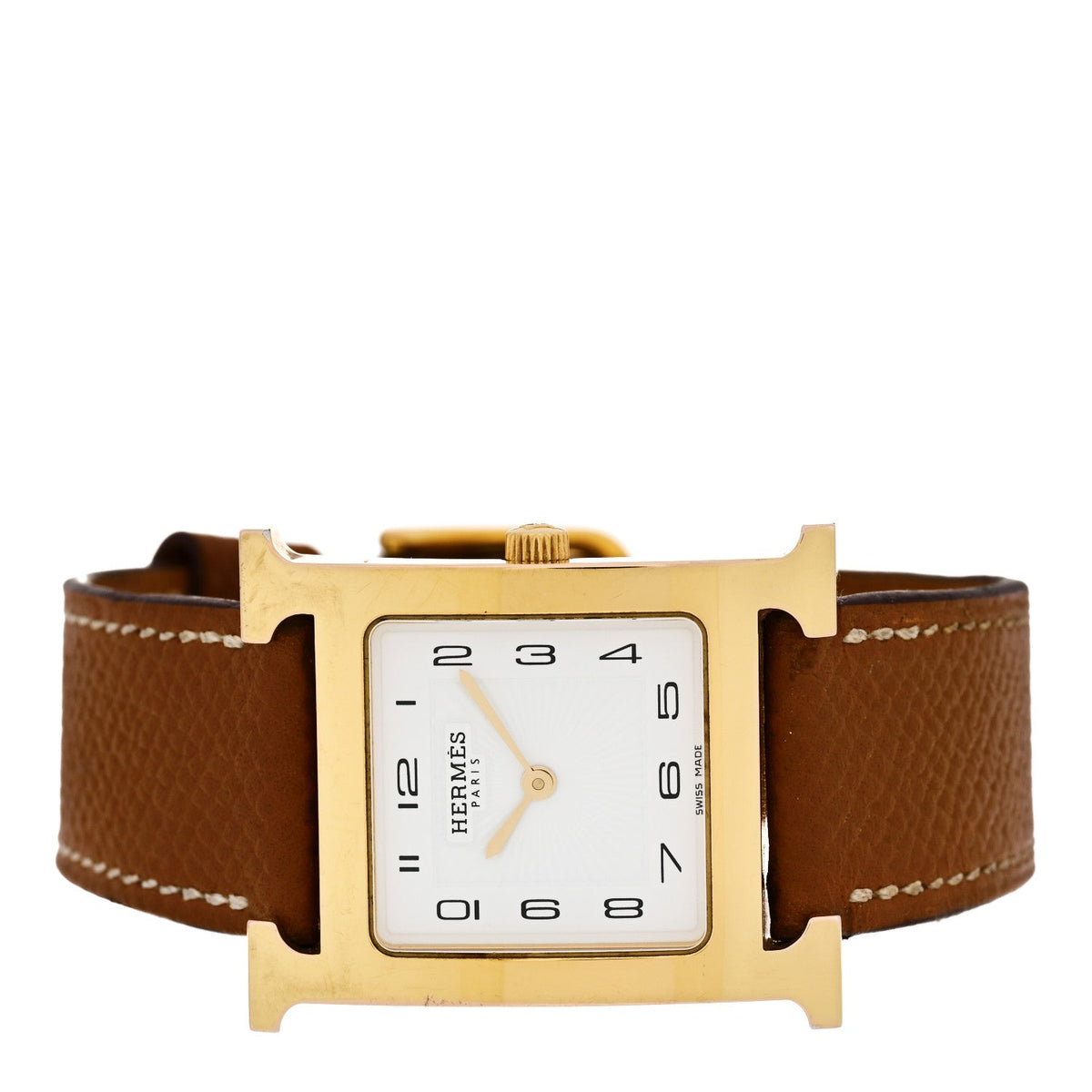 Stainless Steel Epsom 26mm Heure H Hour Quartz Watch Gold