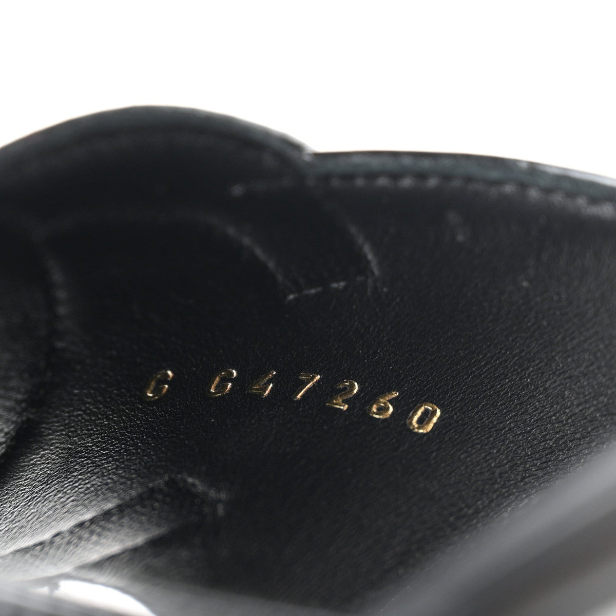 Lambskin Patent Calfskin CC Cutout Mules 37.5 Black