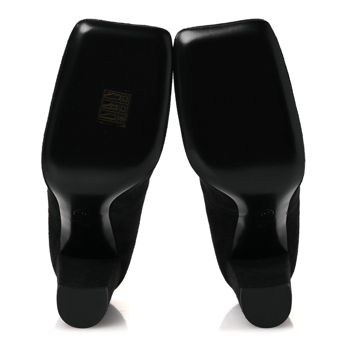 Lambskin Turnlock CC Pumps 38 Black Ivory