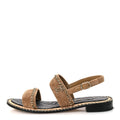 Corduroy Chain CC Sandal 40.5 Dark Beige