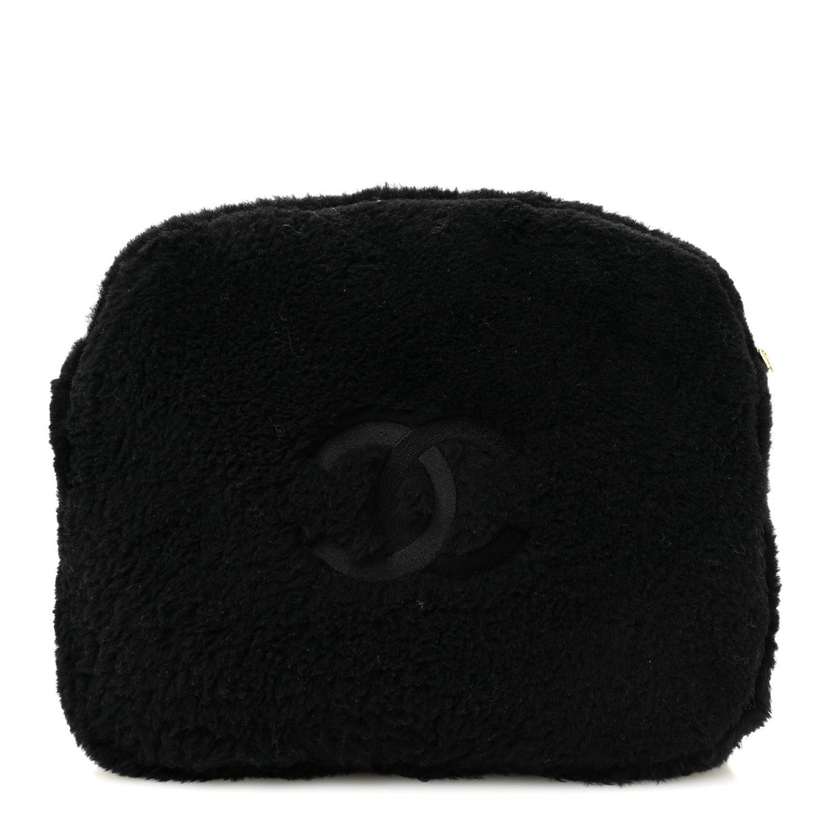 Shearling CC Flat Mules 35 Black