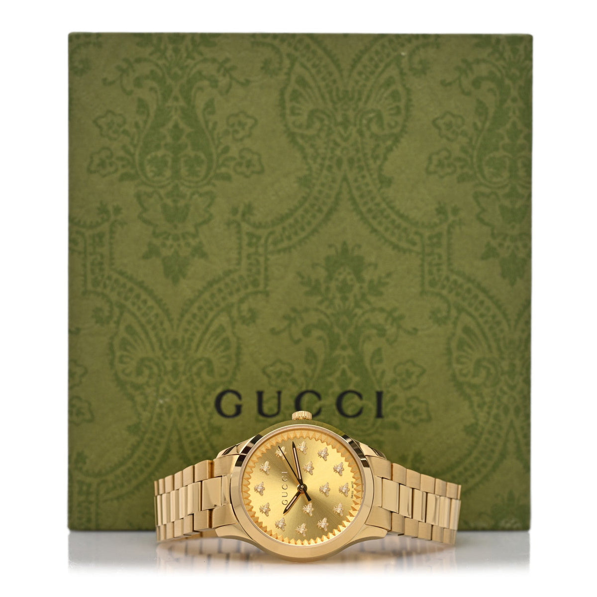 Stainless Steel 32mm G-Timeless Bee Quartz Watch Gold