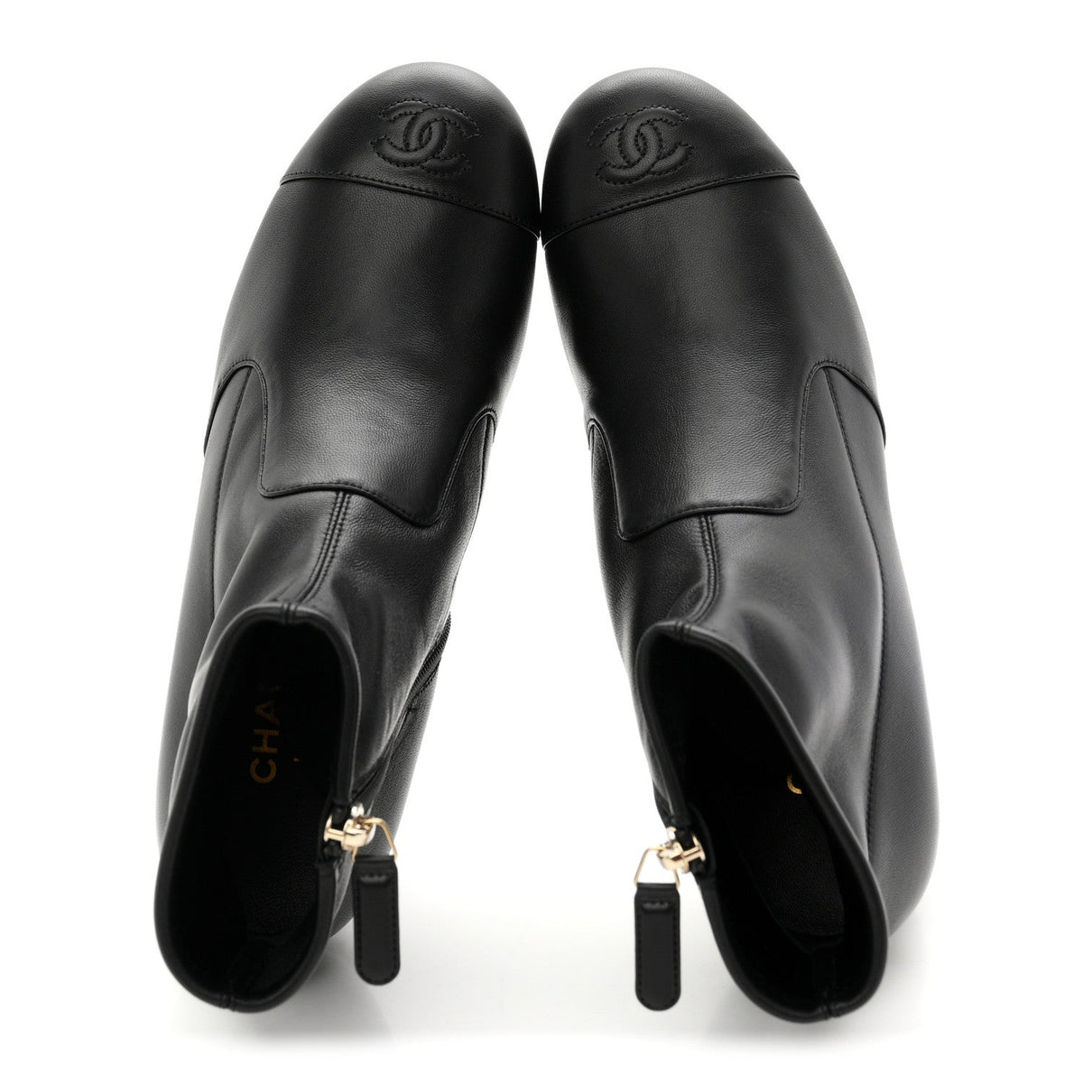 Lambskin Ankle Boots 38 Black
