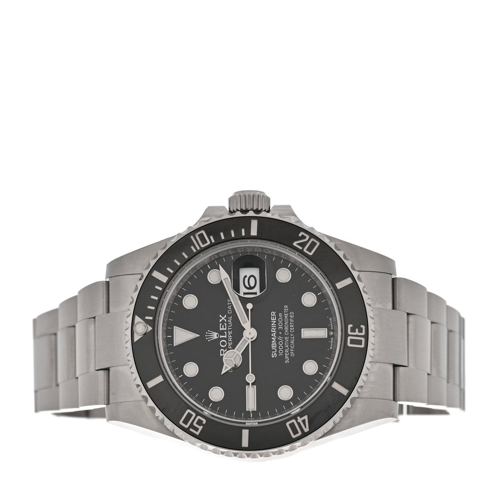Stainless Steel 41mm Oyster Perpetual Submariner Date Watch Black 126610LN