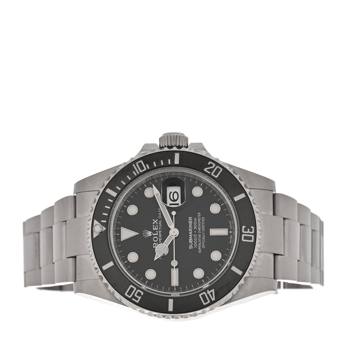 Stainless Steel 41mm Oyster Perpetual Submariner Date Watch Black 126610LN