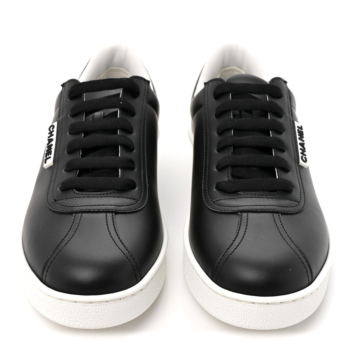 Calfskin CC Uniform Womens Sneakers 38 Black