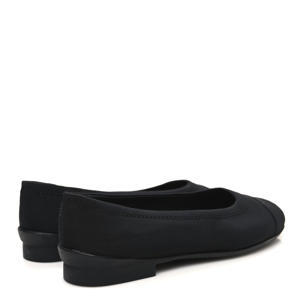 Grosgrain Cap Toe Uniform Ballerina Flats 36.5 Black