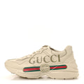 Calfskin Logo Womens Rhyton Sneakers 41 Ivory