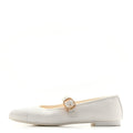 Canvas Mary Jane Flats 36 White
