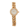 18K Rose Gold Diamond Bezel Mother of Pearl 22mm Piccola Catene Quartz Watch