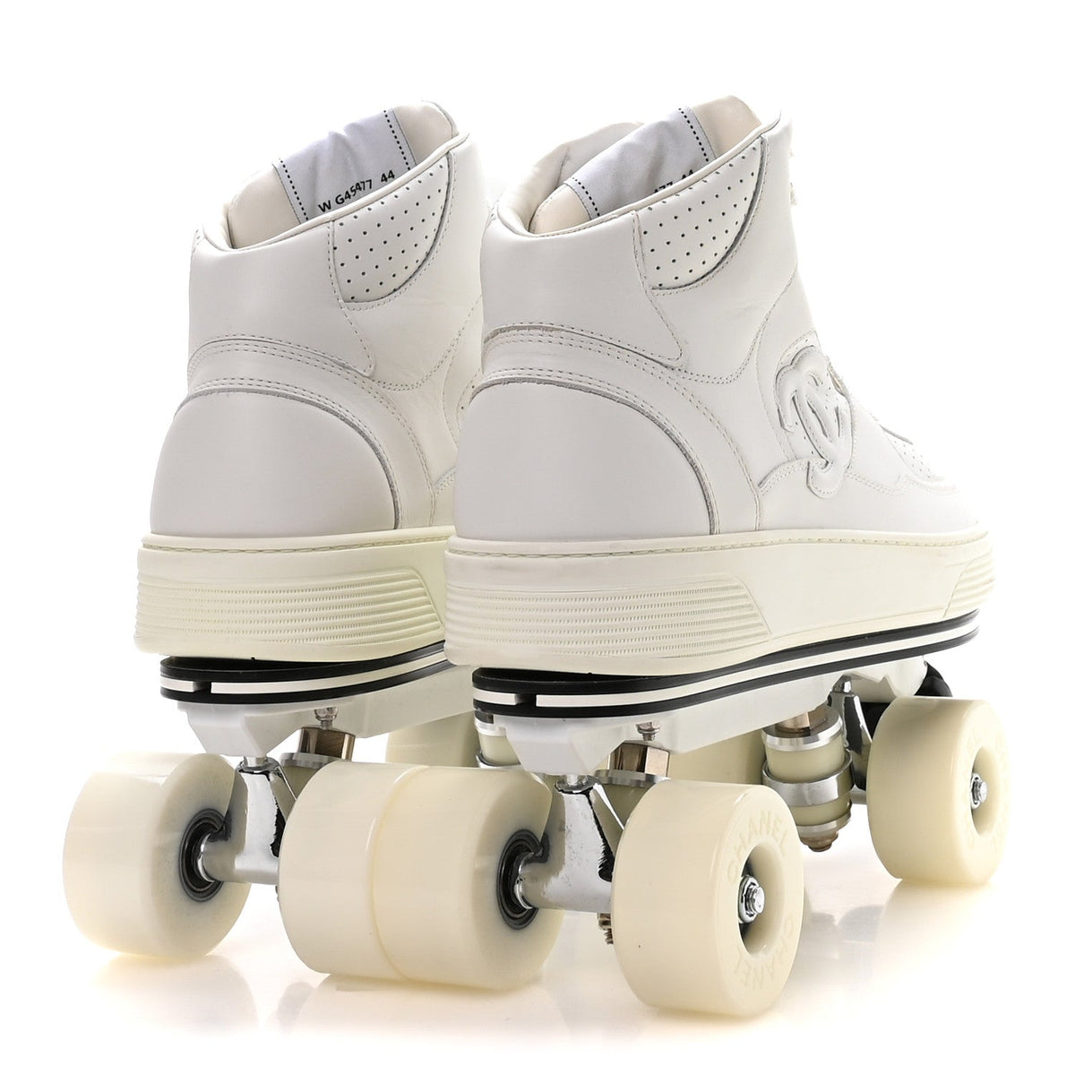 Calfskin Mens Roller Skates 44 White