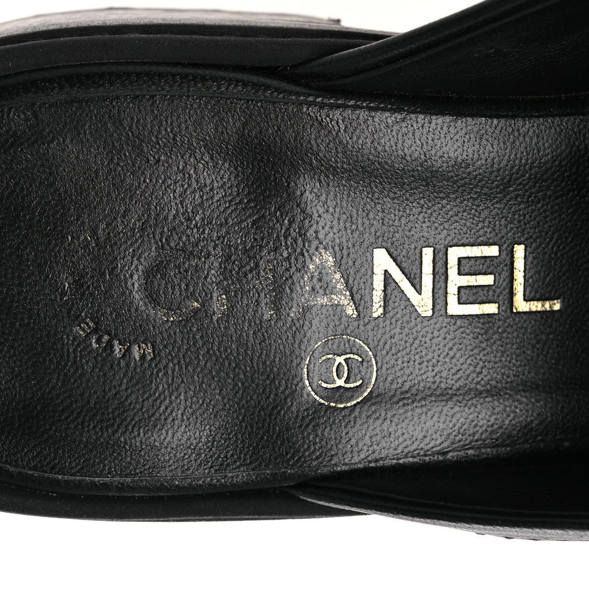 Lambskin Quilted CC Turnlock Mules 36.5 Black