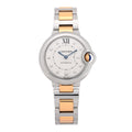 Stainless Steel 18K Pink Gold Diamond 33mm Ballon Bleu De Cartier Automatic Watch