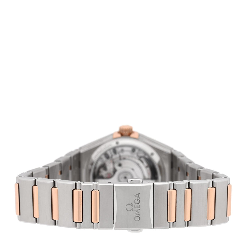 Stainless Steel 18K Sedna Gold Diamond Bezel 29mm Constellation Automatic Watch 131.25.29.20.55.001