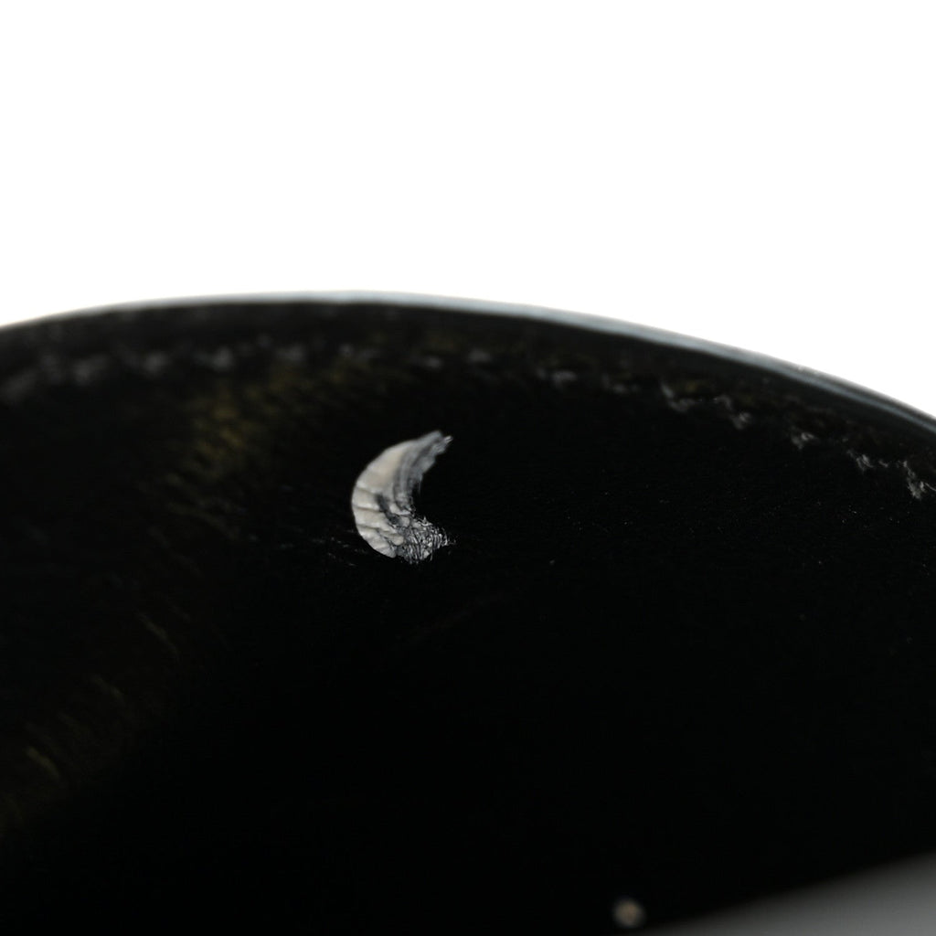 Goatskin Womens Logo 15mm Loafers 35 Black