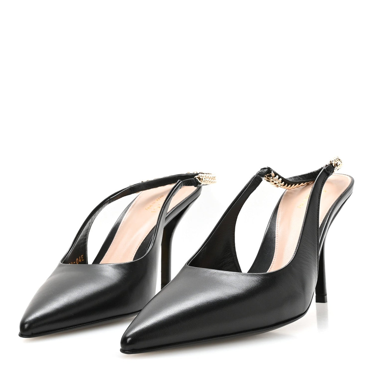 Malaga Kid 85mm Slingback Pumps 38.5 Black