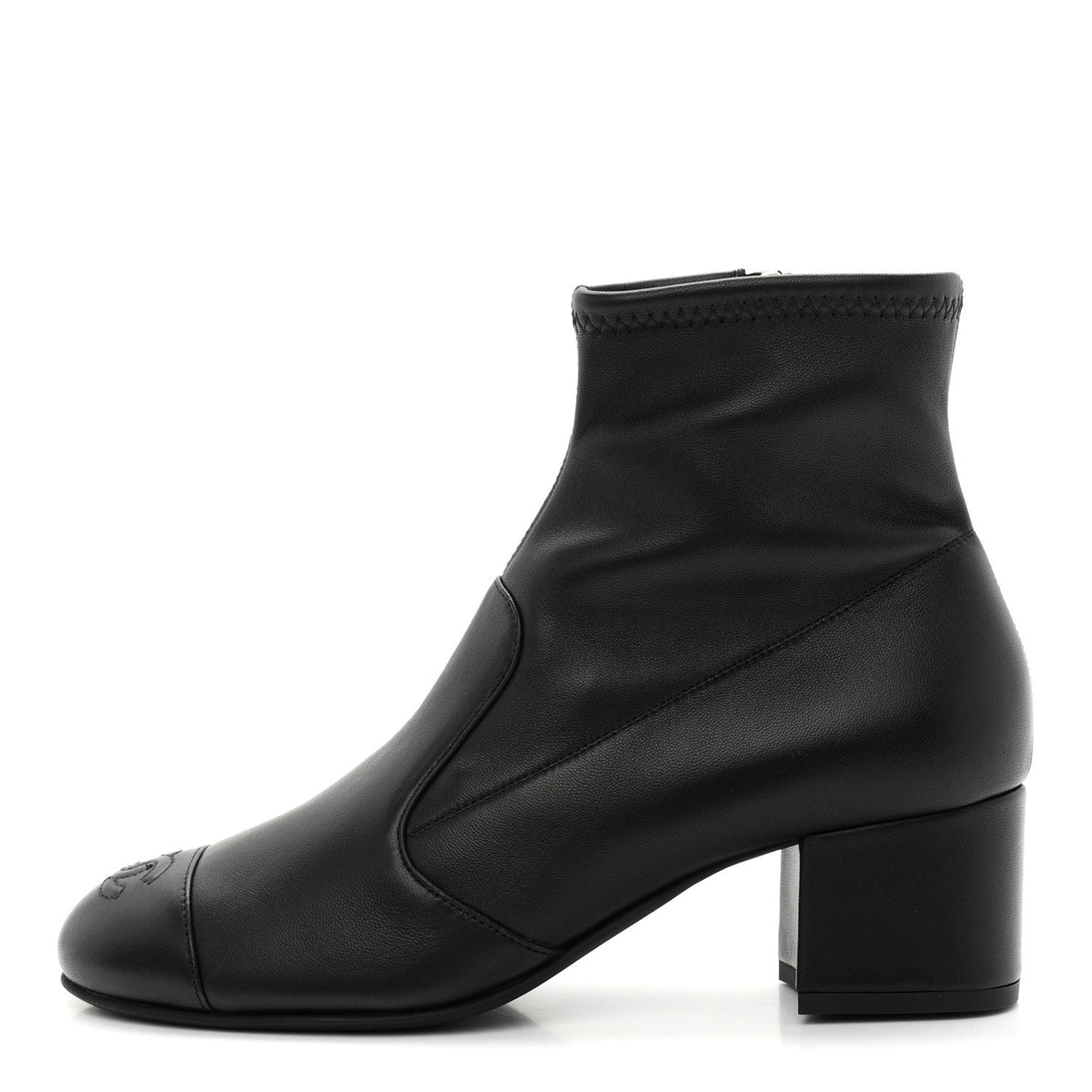 Lambskin Ankle Boots 38 Black