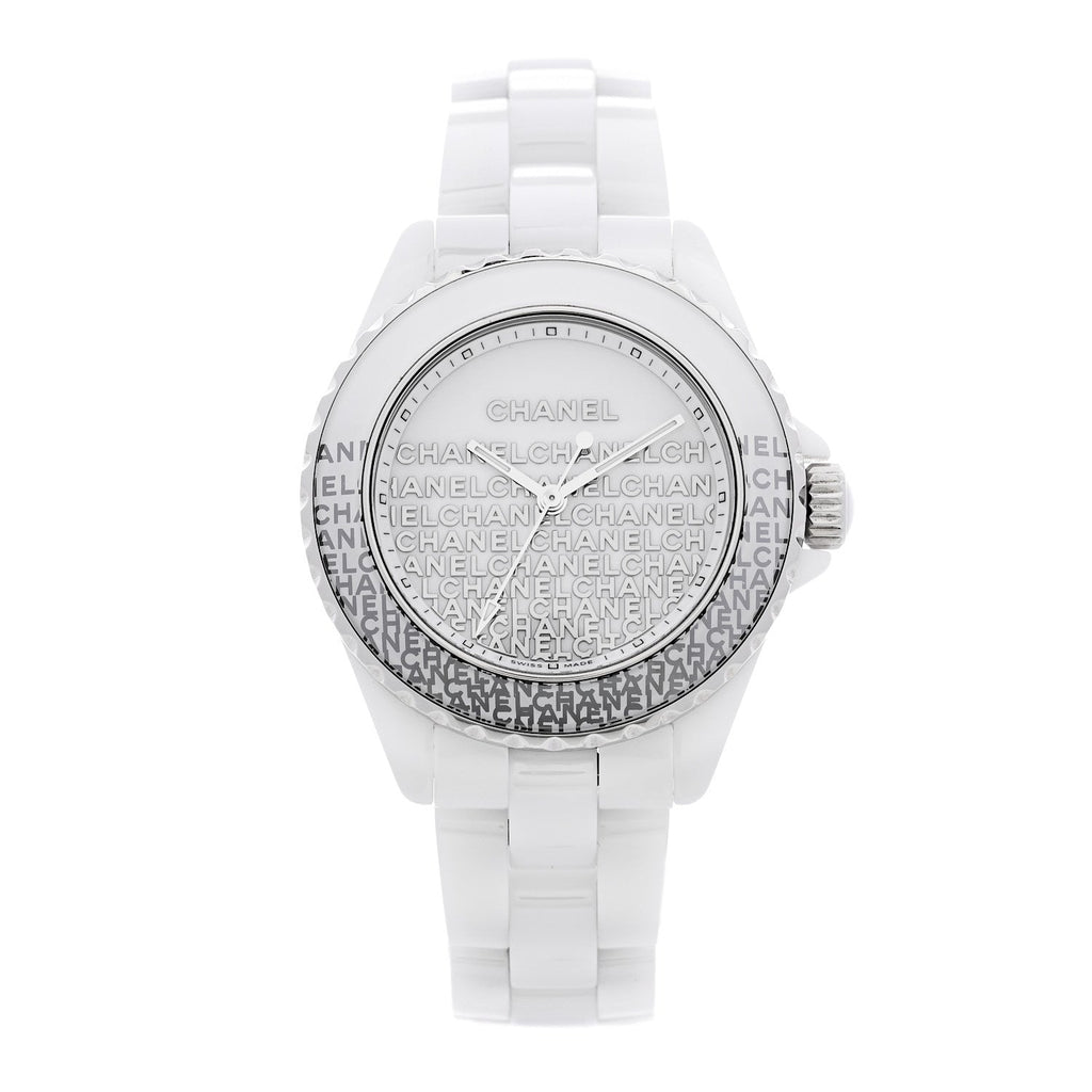 Stainless Steel Ceramic 33mm J12 Wanted de Chanel Limited Edition Quartz Watch White