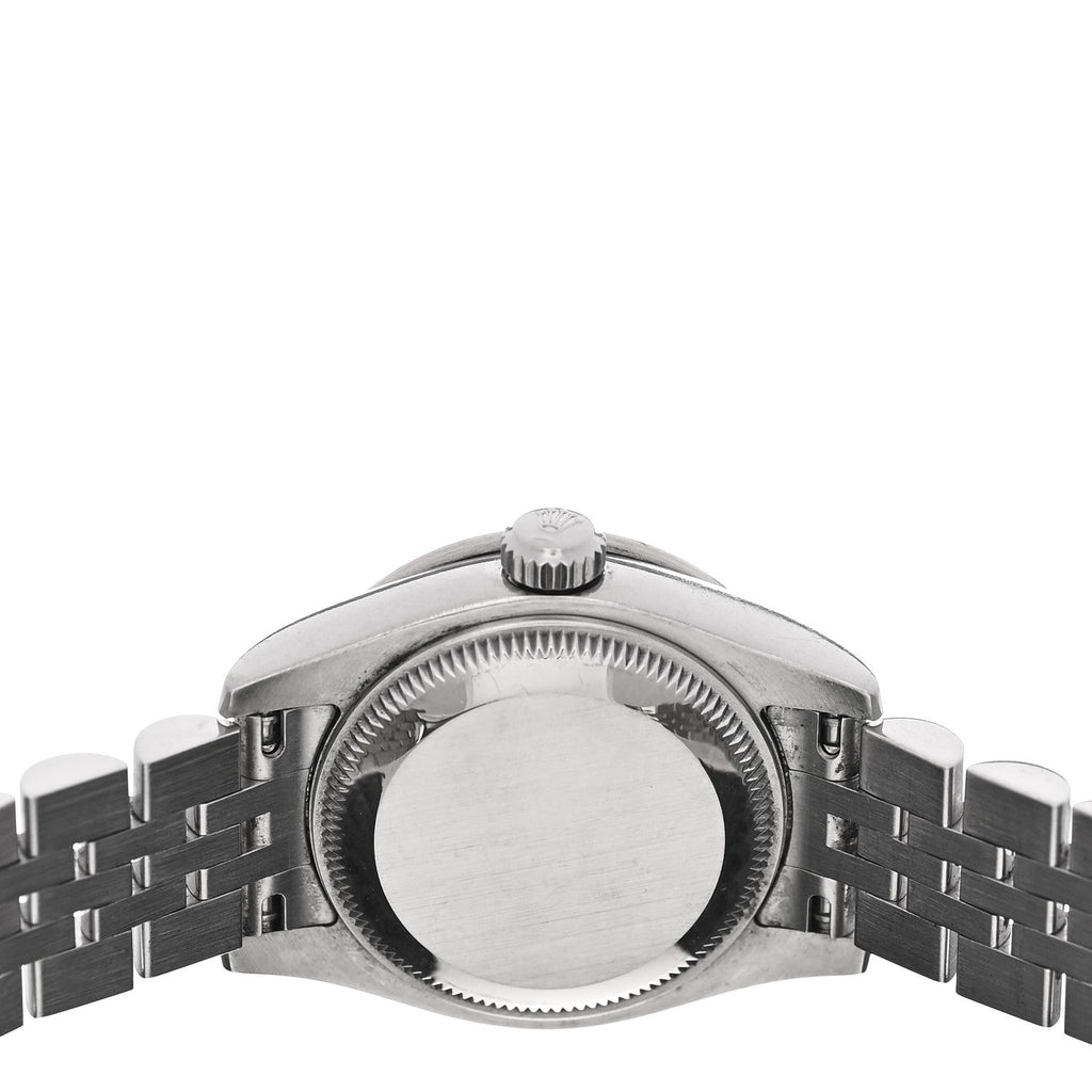Stainless Steel 18K White Gold Diamond Mother of Pearl 26mm Oyster Perpetual Datejust Watch 179384