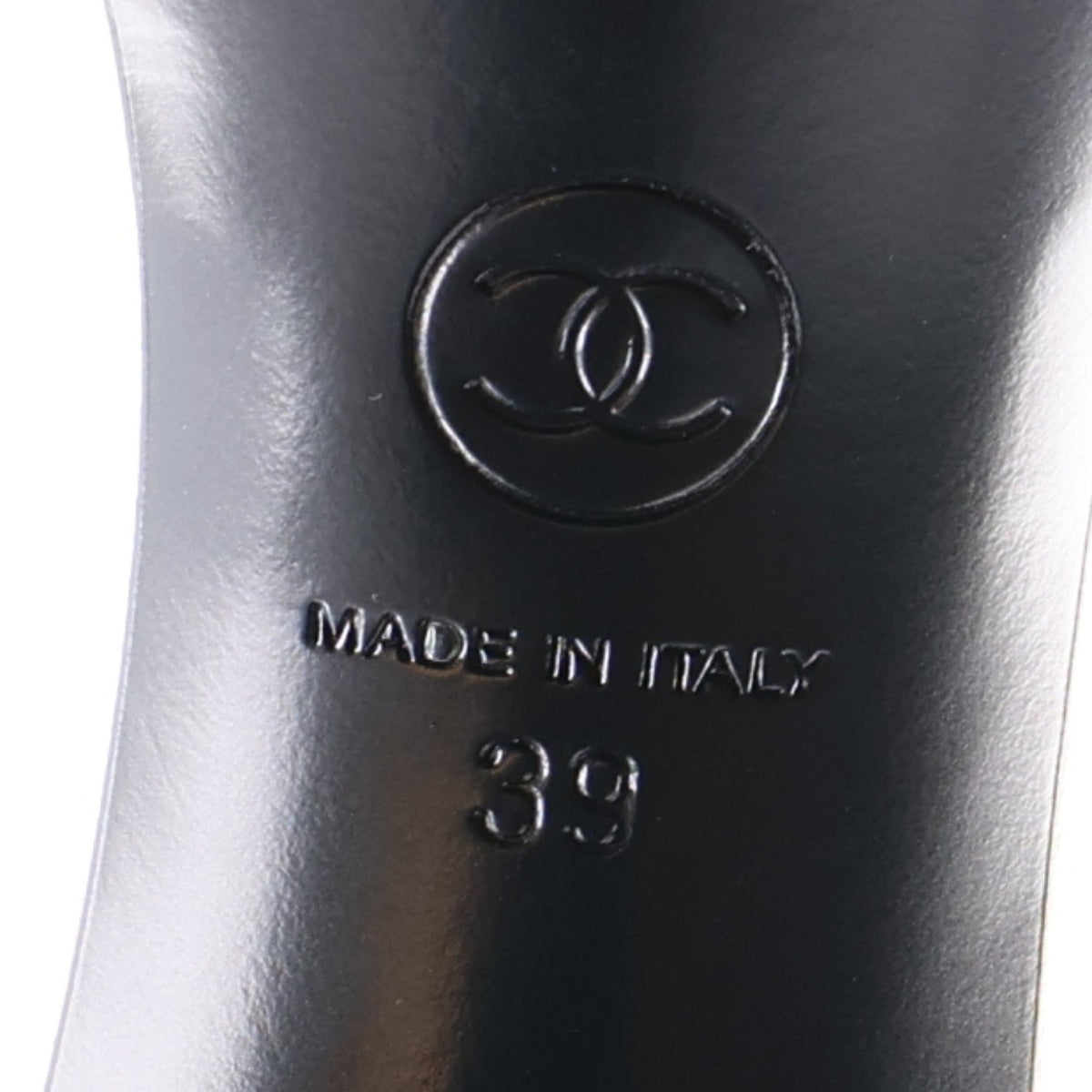 Lambskin Logo Platform Sandals 39 Black