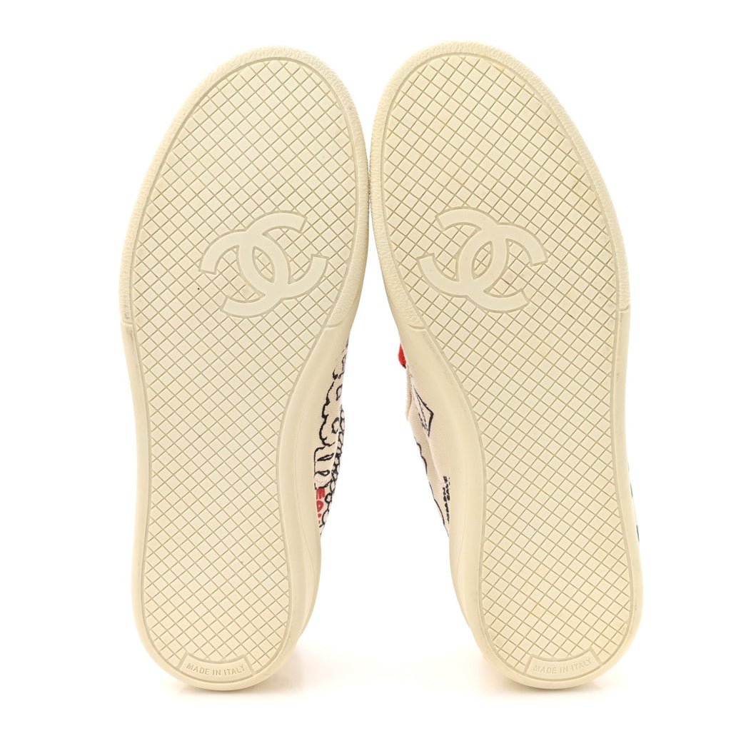 x Pharrell Williams Canvas Womens Sneakers 35 White Multicolor