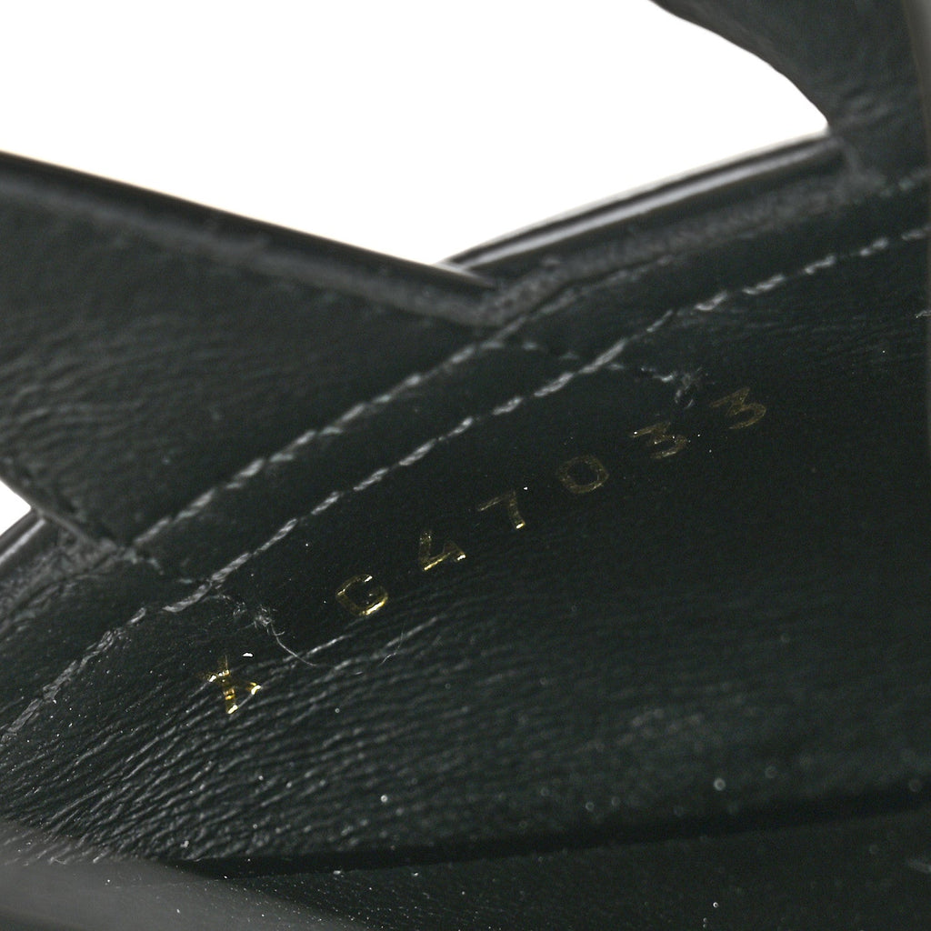 Shiny Calfskin Slingback Loafers 39.5  Black