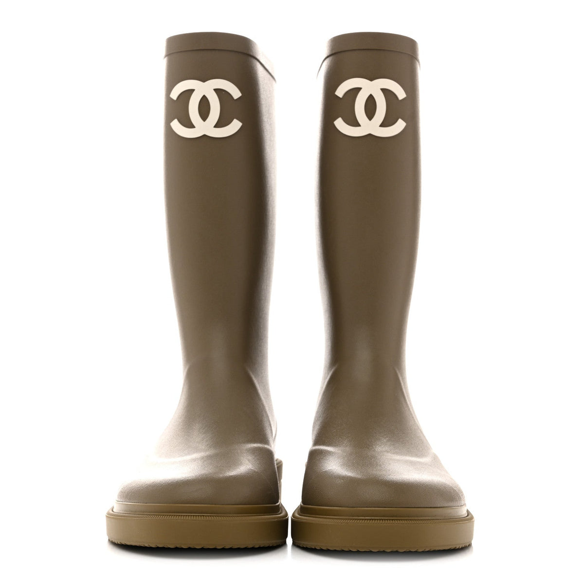 Caoutchouk CC High Boots 38 Dark Beige