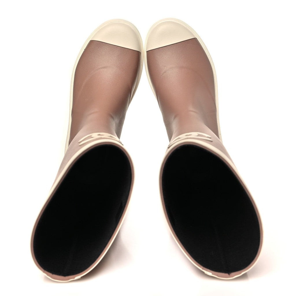 Caoutchouk CC High Boots 40 Beige White