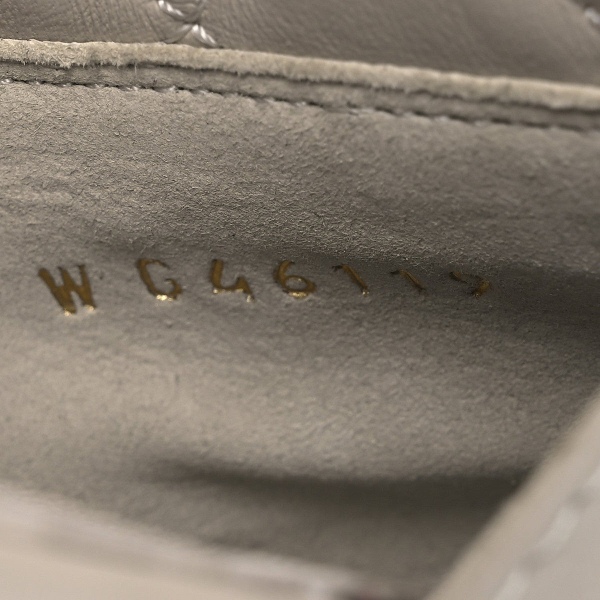 Lambskin Quilted Turnlock Flat Mules 39.5 Light Gray
