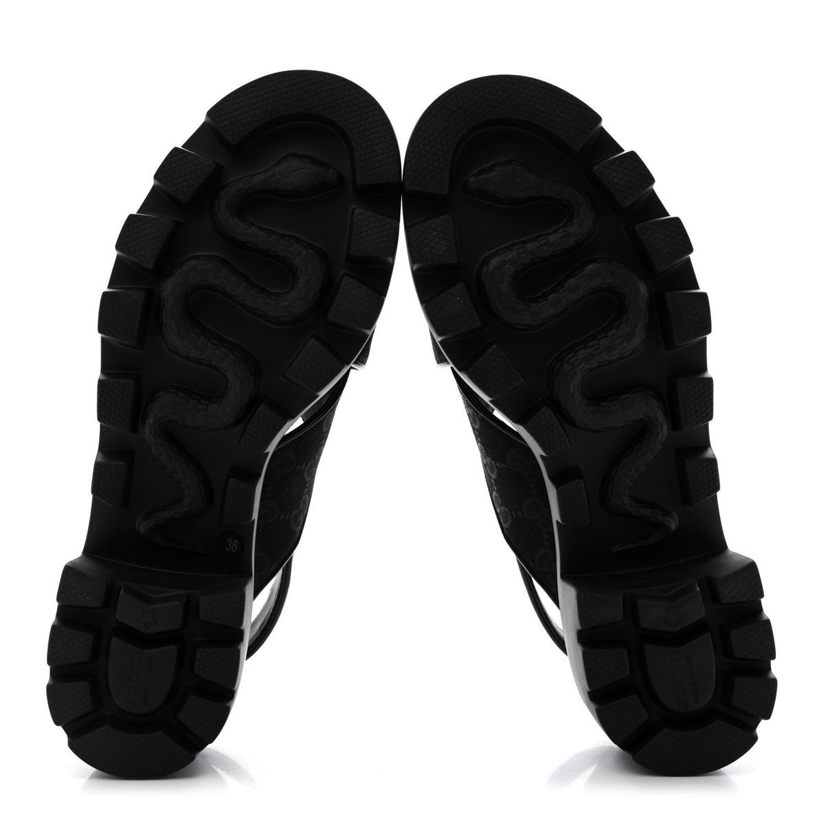 Monogram Granada Kid Trip 40/72mm Lug Sole Sandals 38 Black