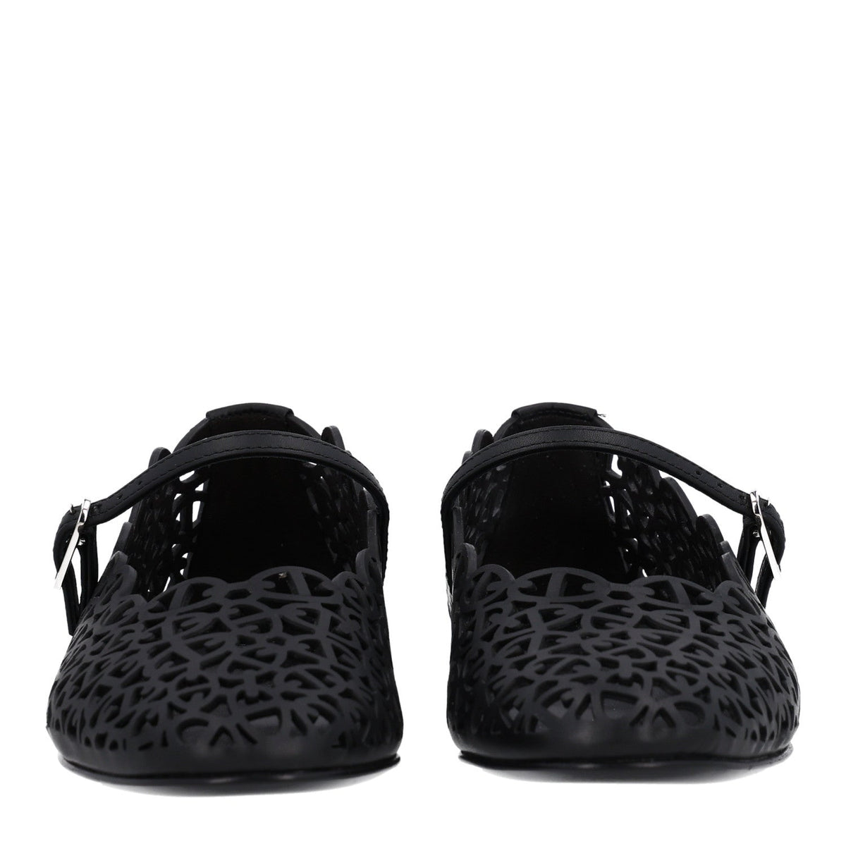 Calfskin Chaine d'Ancre Meli Ballet Flats 36 Black