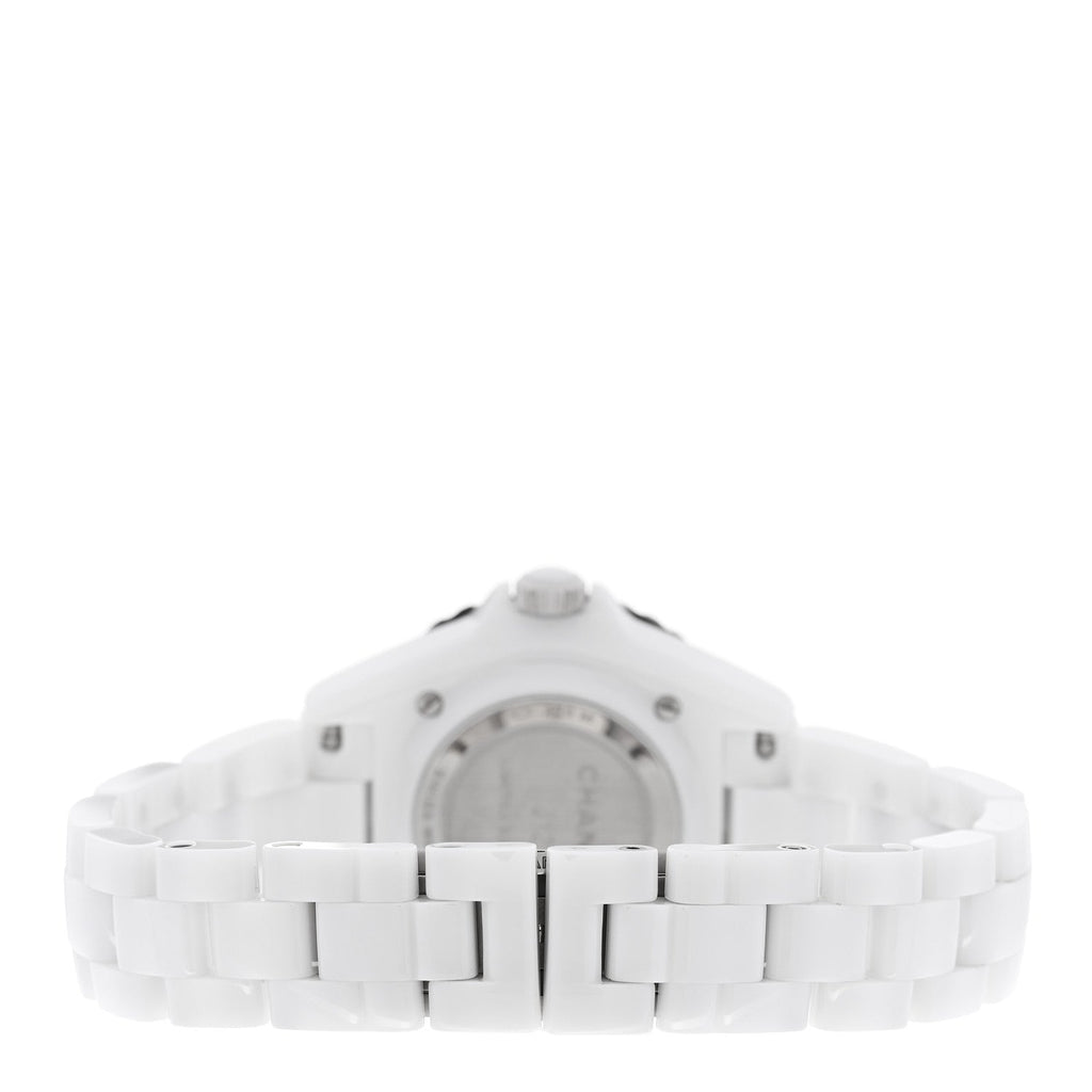 Stainless Steel Ceramic 33mm J12 Limited Edition Couture Quartz Watch White