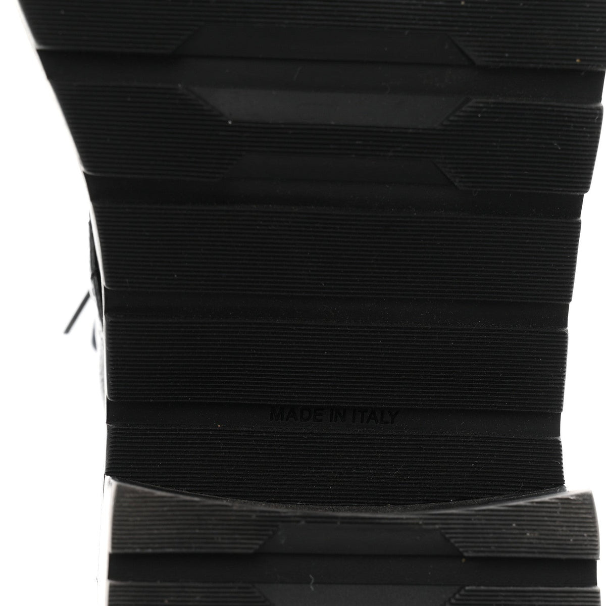 Shiny Lambskin Quilted Lace Up Combat Boots 38 Black