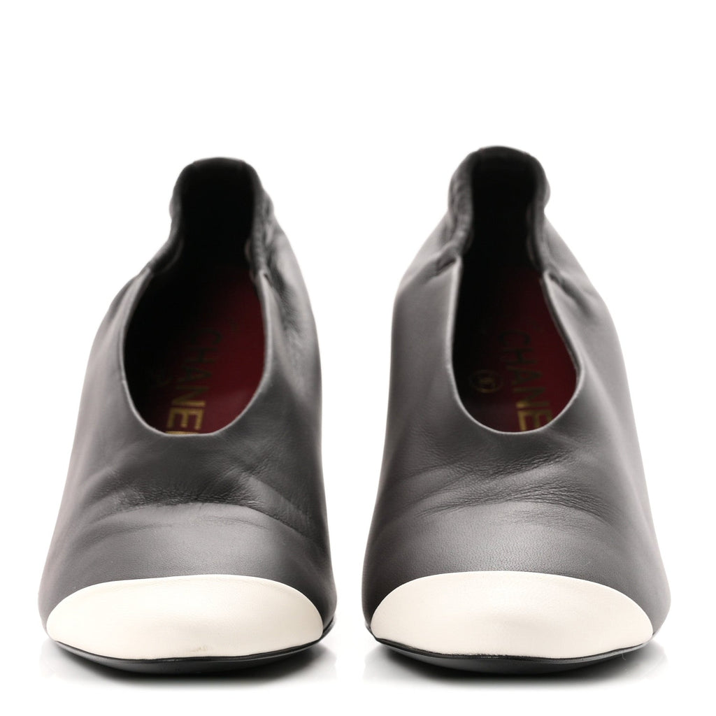 Lambskin Pumps 35 Dark Brown Ivory