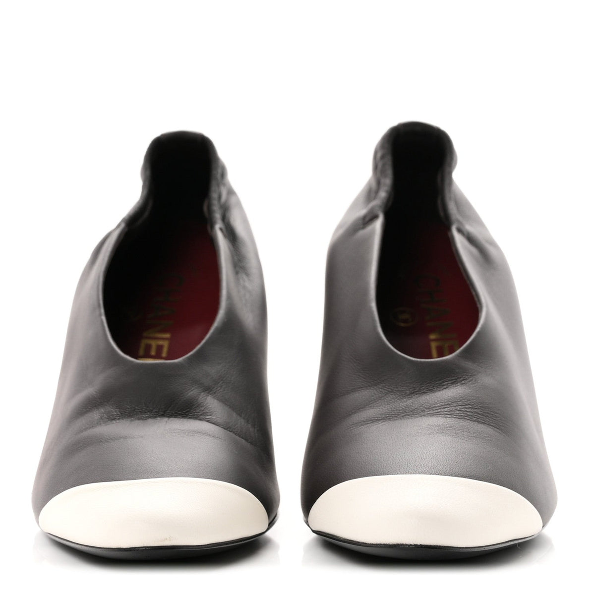Lambskin Pumps 35 Dark Brown Ivory