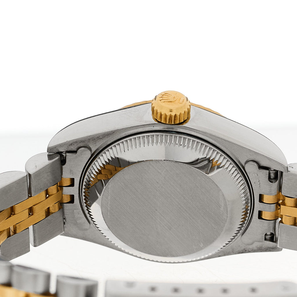 Stainless Steel 18K Yellow Gold Diamond 26mm Oyster Perpetual Datejust Watch Silver 69173