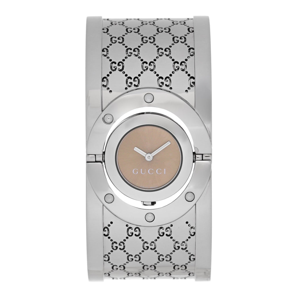 Stainless Steel 33mm Twirl Quartz Watch Brown
