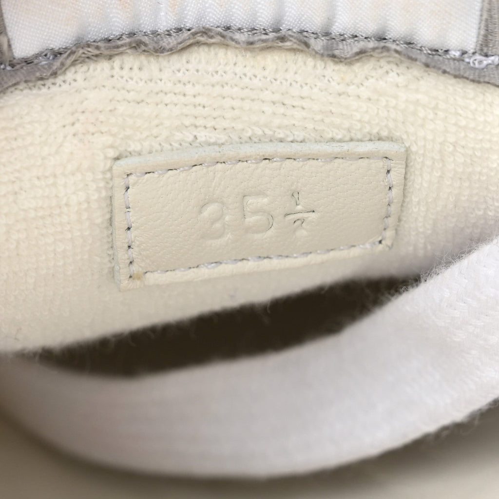 GG Monogram Web Screener Sneakers 35.5 White Grey Pink