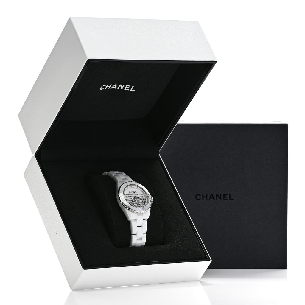 Stainless Steel Ceramic 33mm J12 Wanted de Chanel Limited Edition Quartz Watch White
