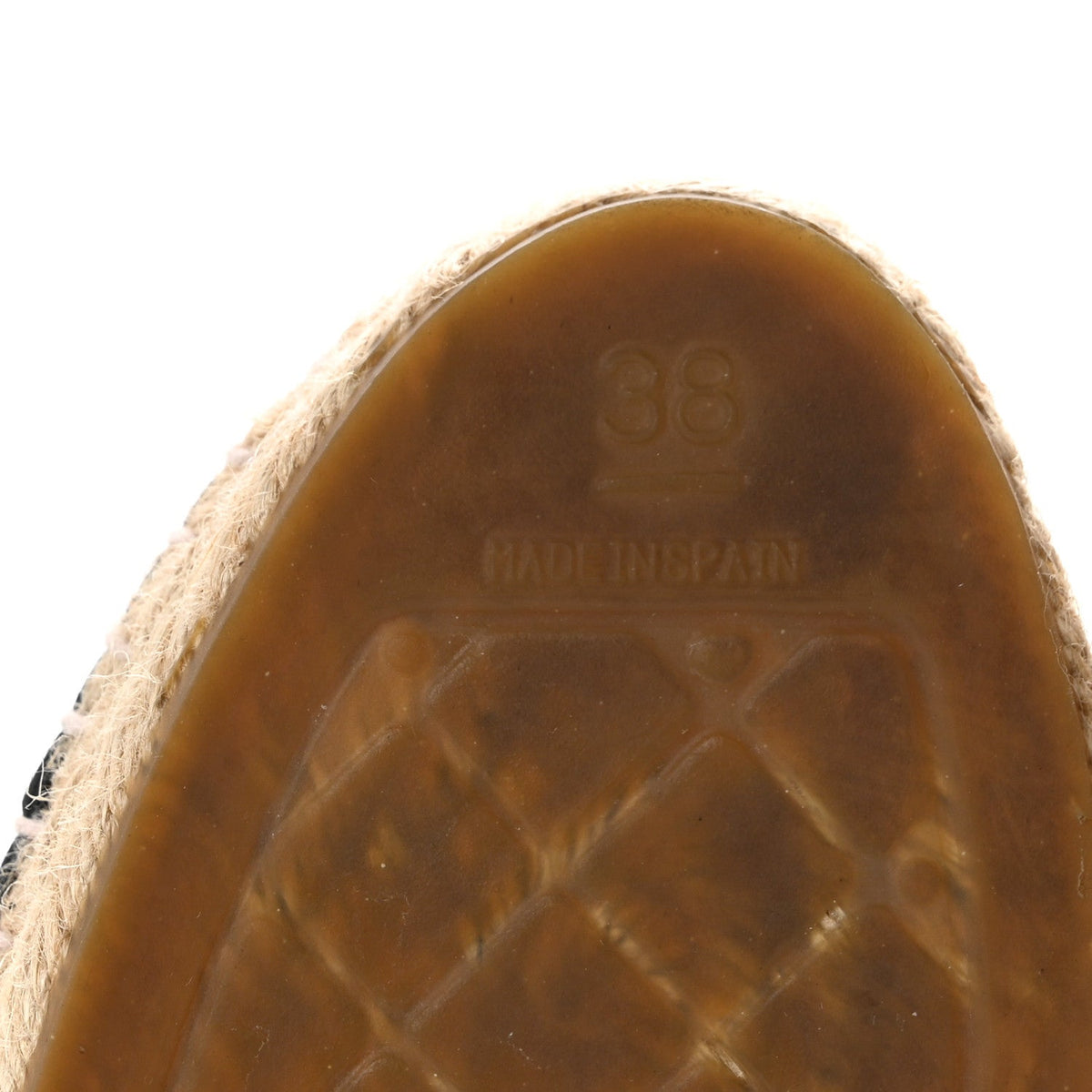 Lambskin CC Espadrilles 38 Black